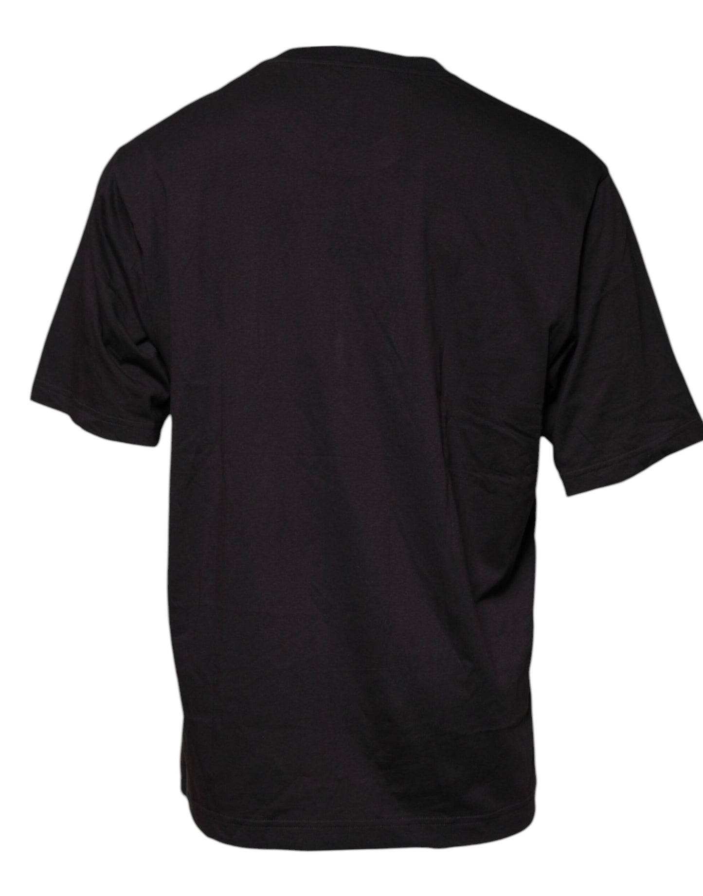 Dolce & Gabbana Black Logo Print Cotton Crew Neck T-shirt Dolce & Gabbana