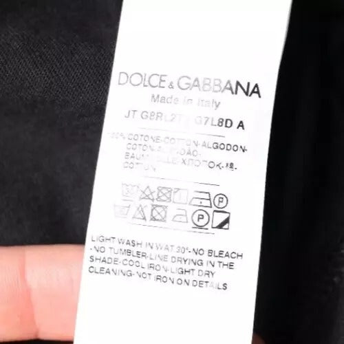 Dolce & Gabbana Blue Crown Crew Neck Short Sleeves T-shirt Dolce & Gabbana
