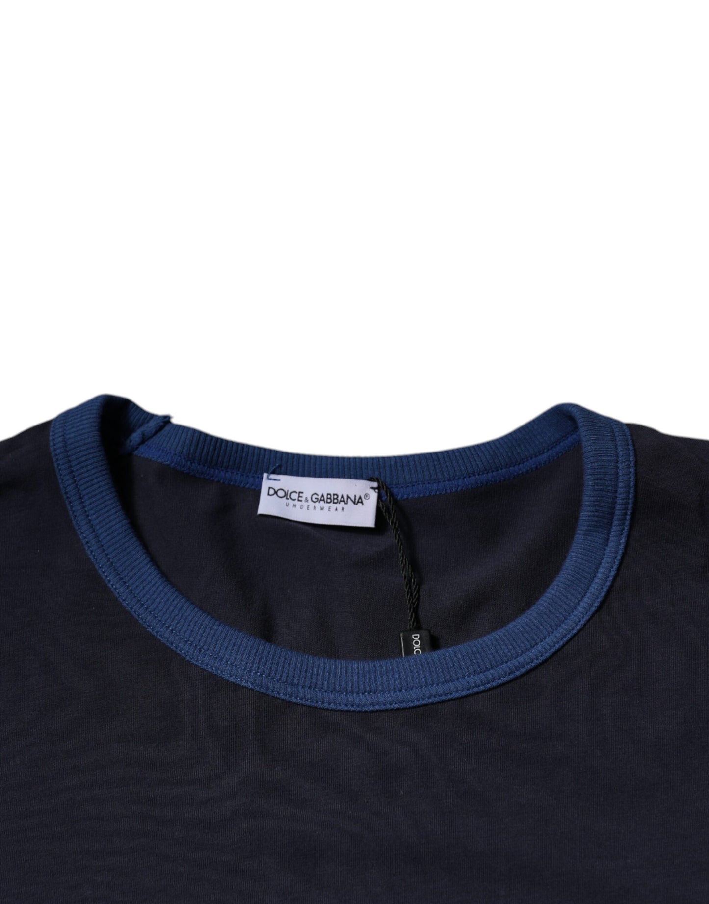 Dolce & Gabbana Blue Cotton Stretch Crewneck Underwear T-shirt Dolce & Gabbana
