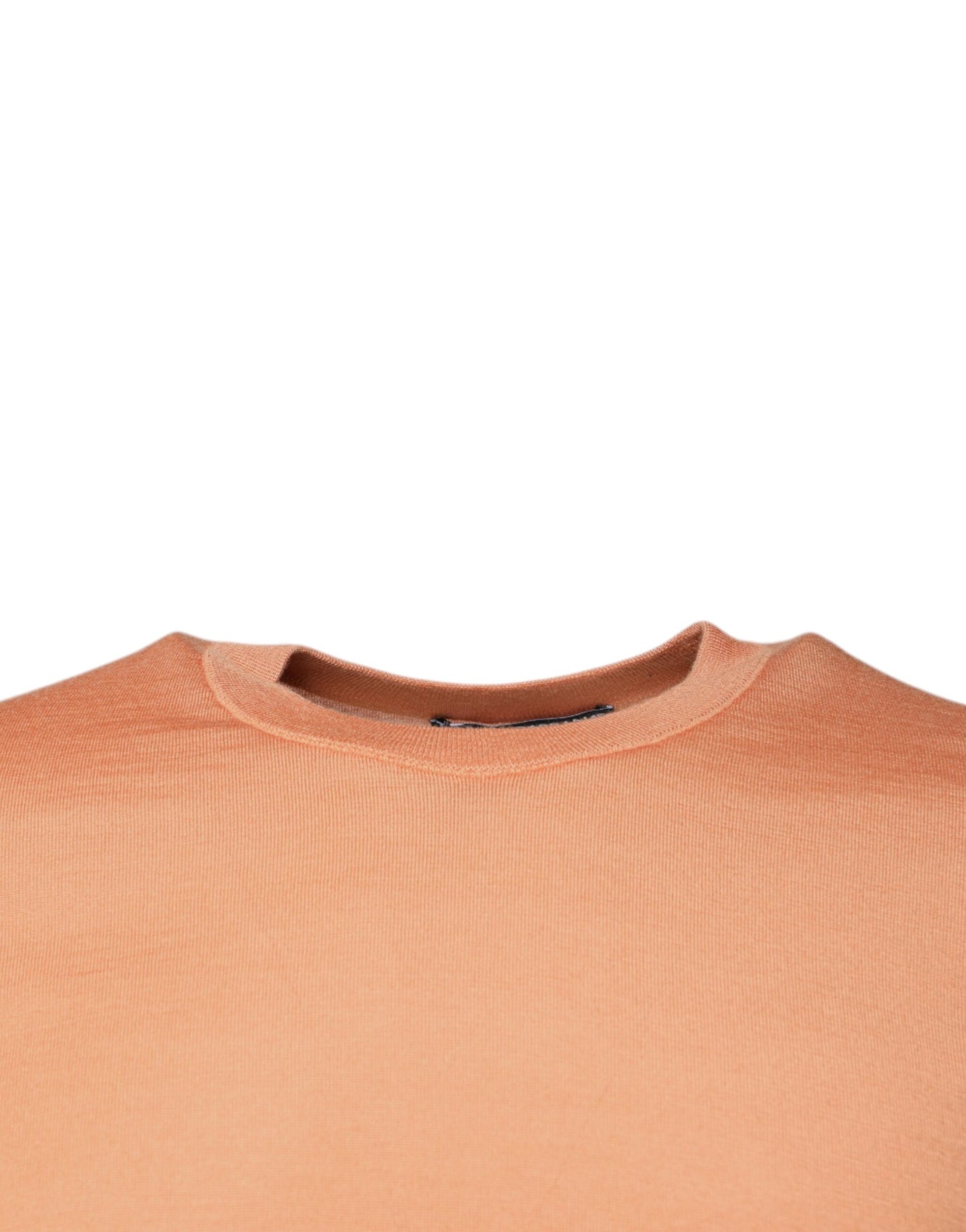Dolce & Gabbana Beige Wool Crewneck Pullover Cropped Sweater Dolce & Gabbana