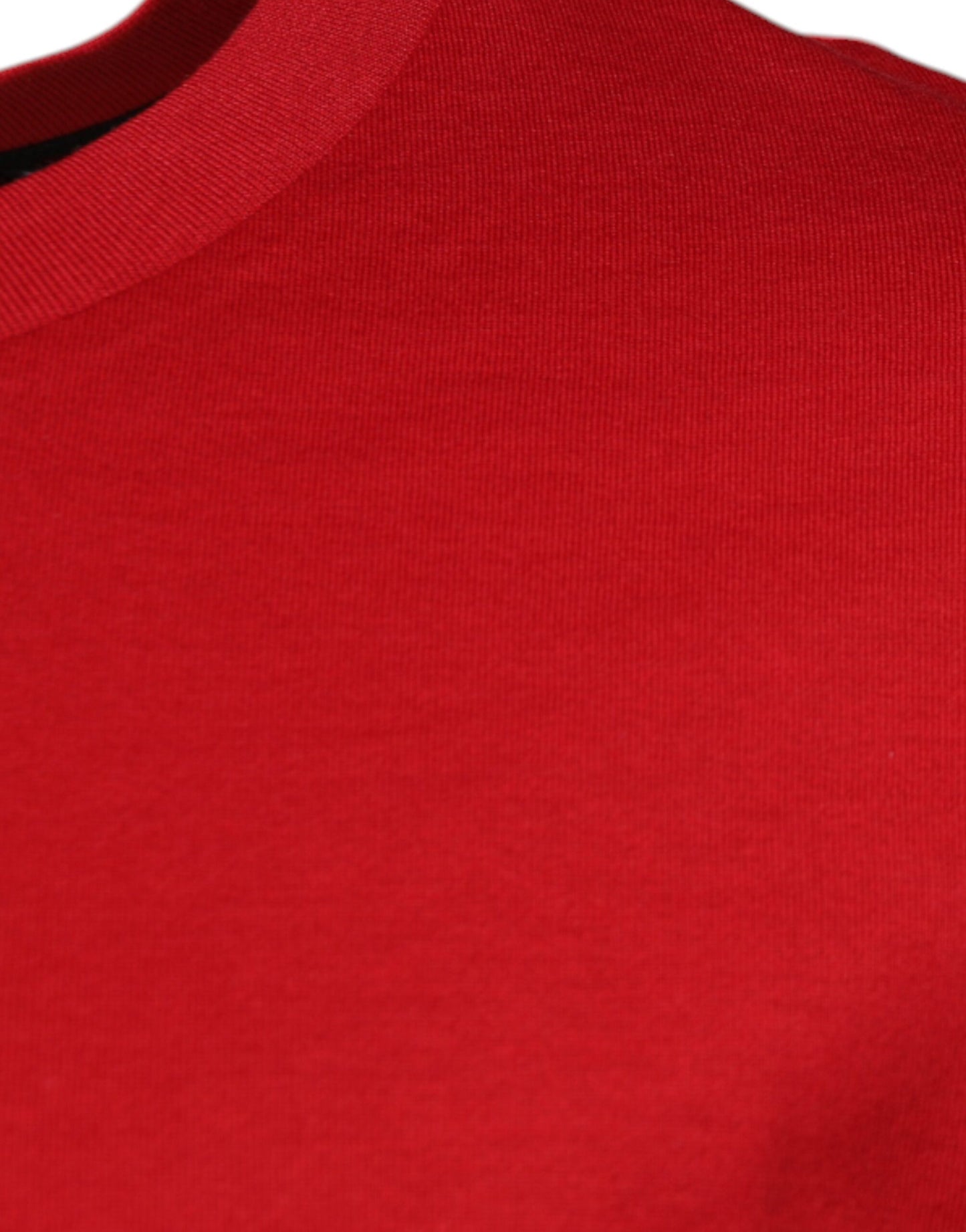 Dolce & Gabbana Red Logo Print Cotton Crew Neck T-shirt Dolce & Gabbana