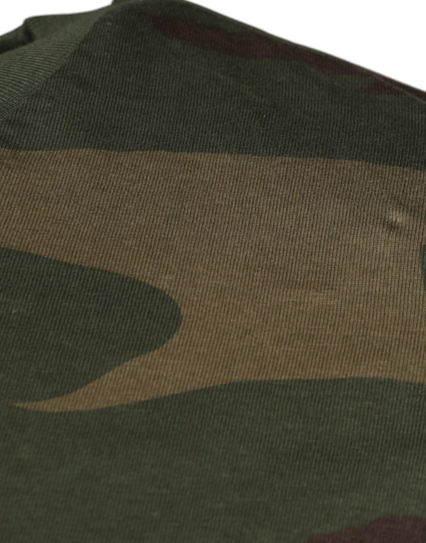 Dolce & Gabbana Multicolor Camouflage Cotton Crew Neck T-shirt Dolce & Gabbana