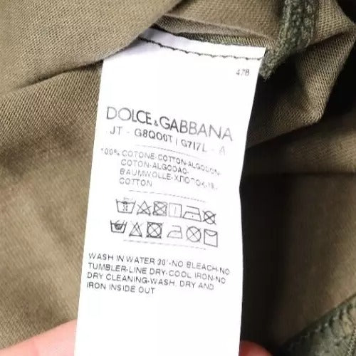 Dolce & Gabbana Multicolor Camouflage Cotton Crew Neck T-shirt Dolce & Gabbana