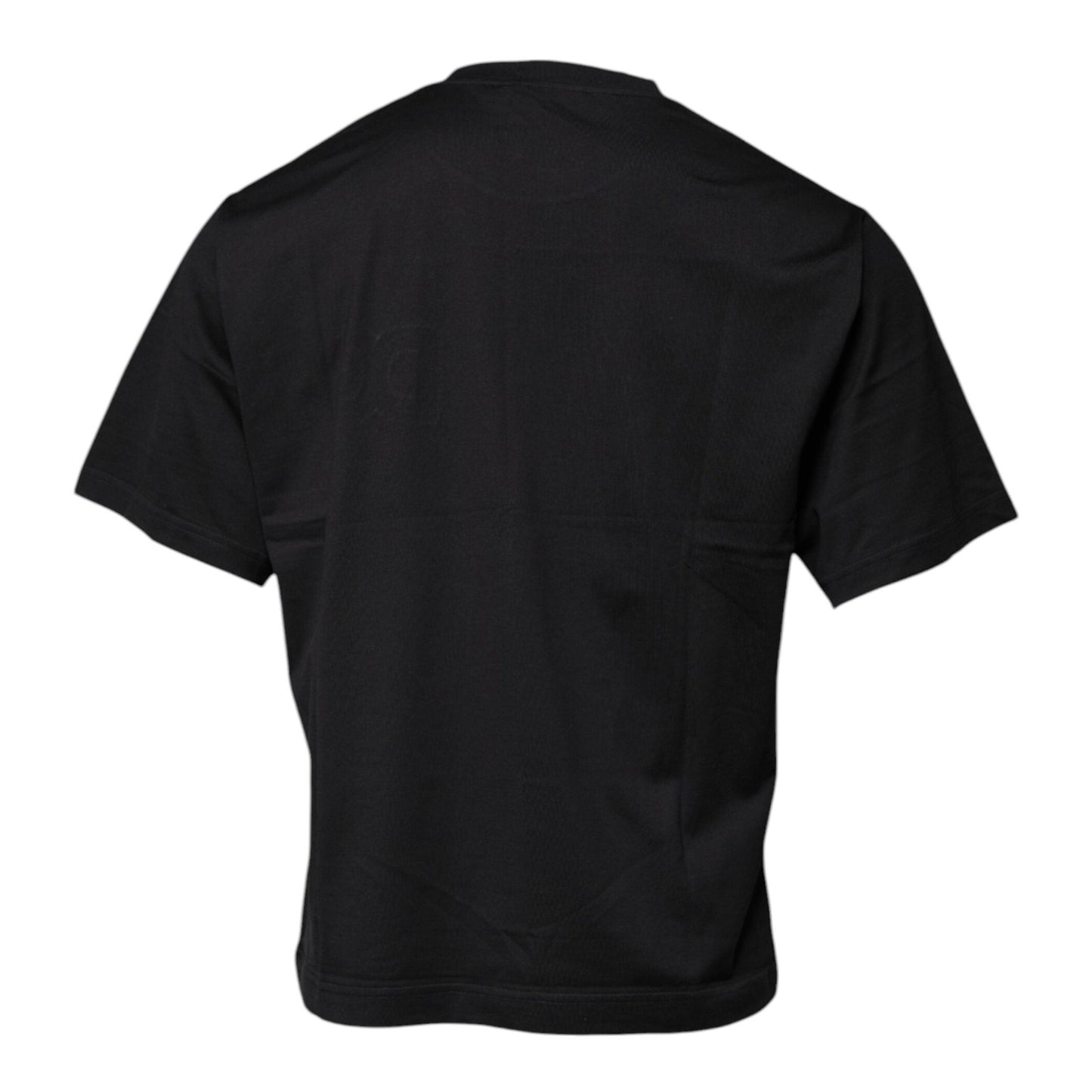 Dolce & Gabbana Black DG Logo Print Cotton Crew Neck T-shirt Dolce & Gabbana