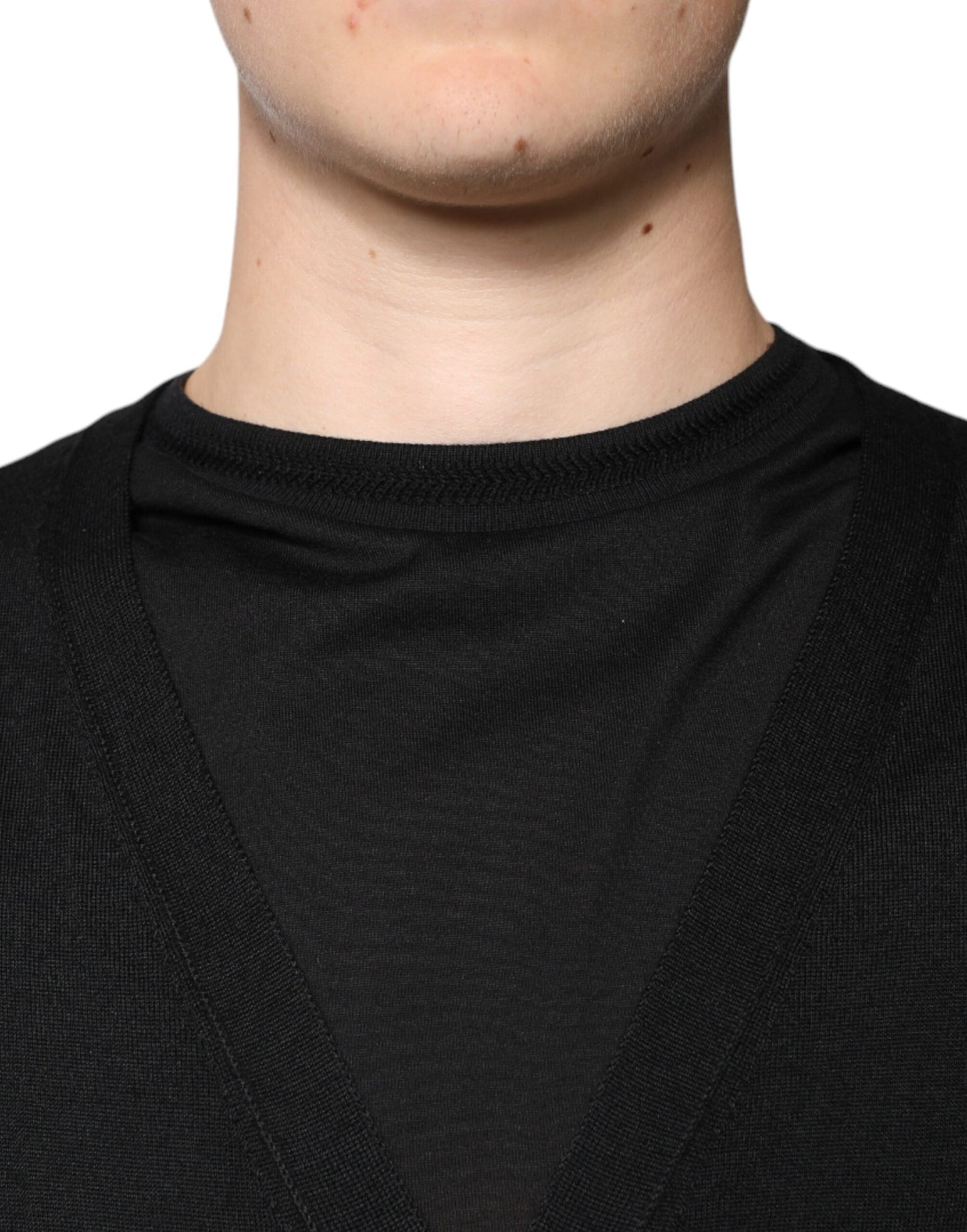 Dolce & Gabbana Black Cashmere Button Down Cardigan Sweater Dolce & Gabbana