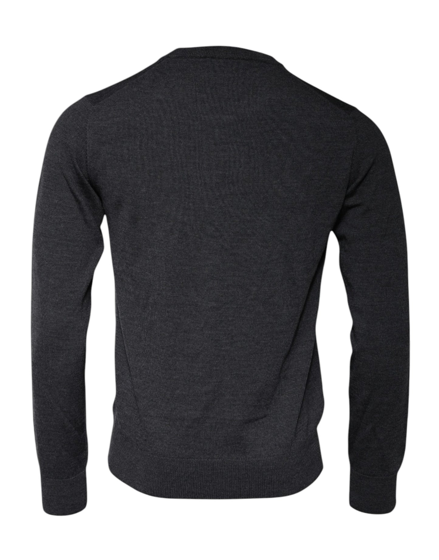 Dolce & Gabbana Dark Gray DG Logo Crew Neck Pullover Sweater Dolce & Gabbana