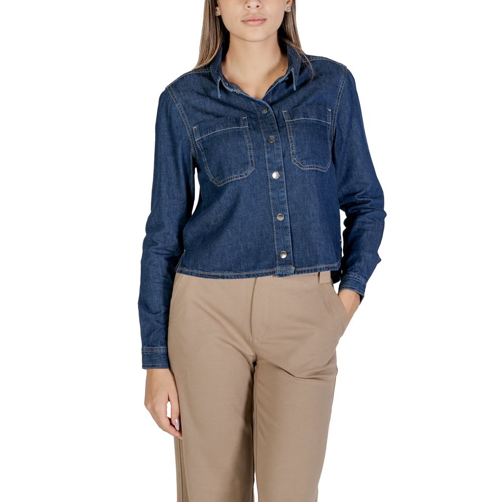 Street One Blue Cotton Shirt Street One