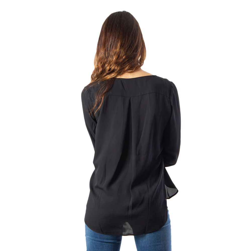 Vila Clothes Black Polyester Shirt Vila Clothes