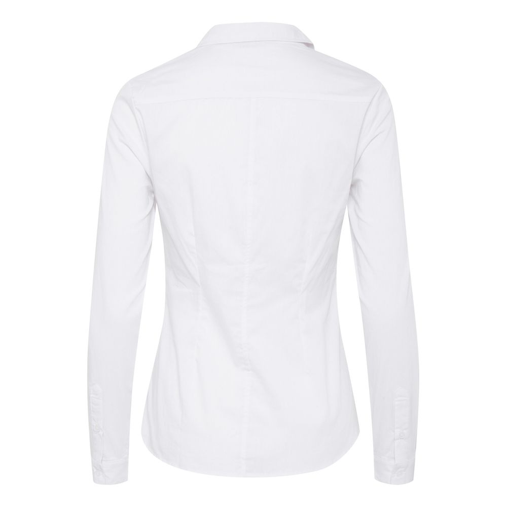 ICHI White Cotton Shirt ICHI