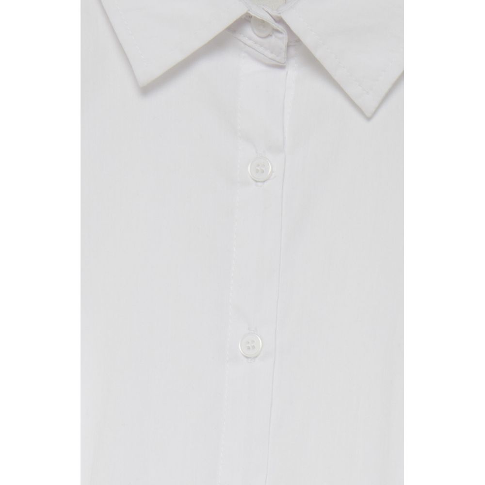 ICHI White Cotton Shirt ICHI