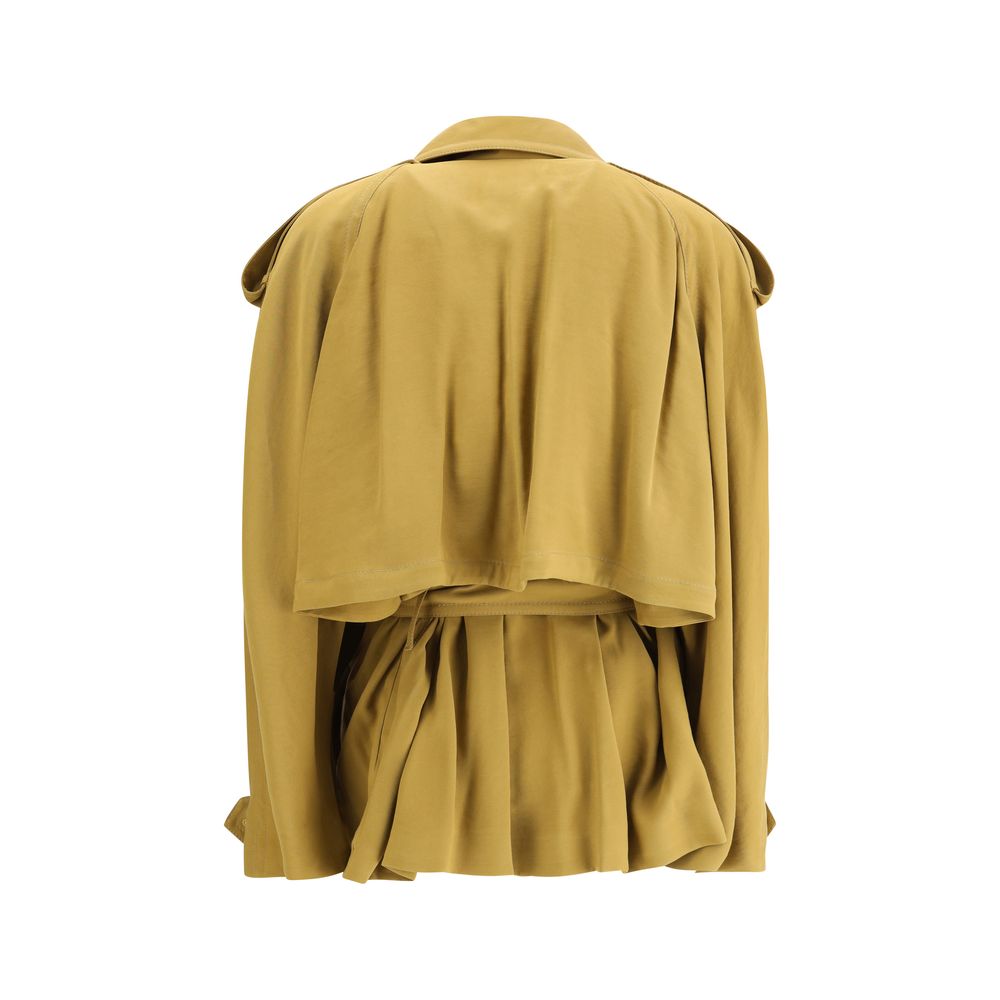 The Andamane Double-breasted Short Trench Coat The Andamane