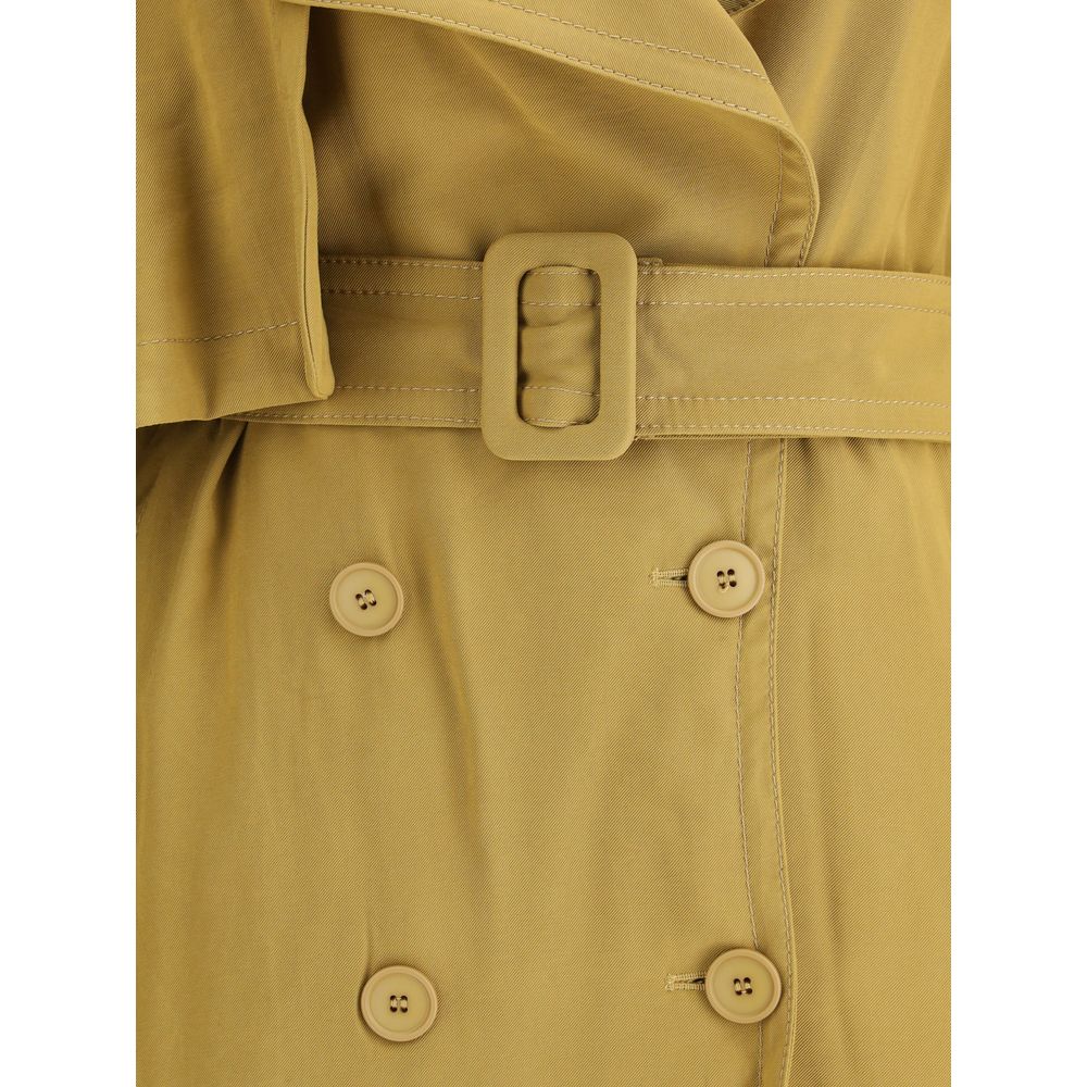 The Andamane Double-breasted Short Trench Coat The Andamane