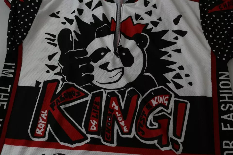 Dolce & Gabbana White King Panda Polyester T-shirt Top Dolce & Gabbana