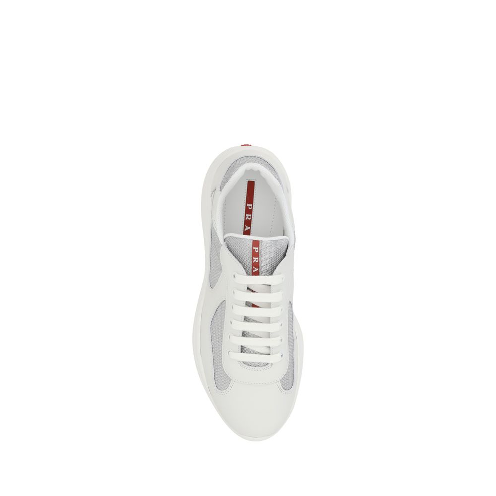 Prada White Polyamide Low Top Sneakers Prada