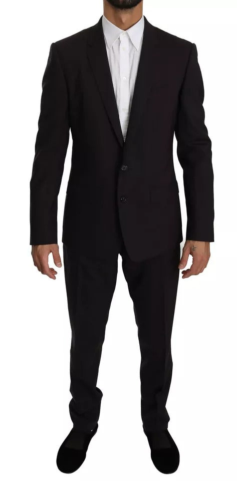 Dolce & Gabbana Purple MARTINI Wool Stretch 2 Piece Suit Dolce & Gabbana