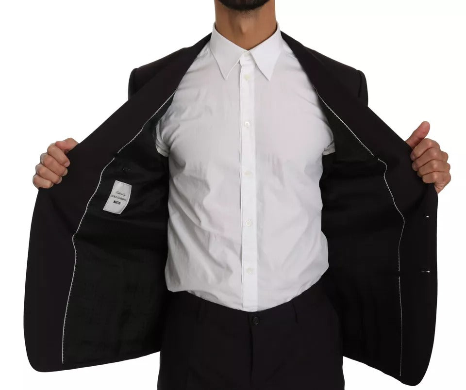 Dolce & Gabbana Purple MARTINI Wool Stretch 2 Piece Suit Dolce & Gabbana