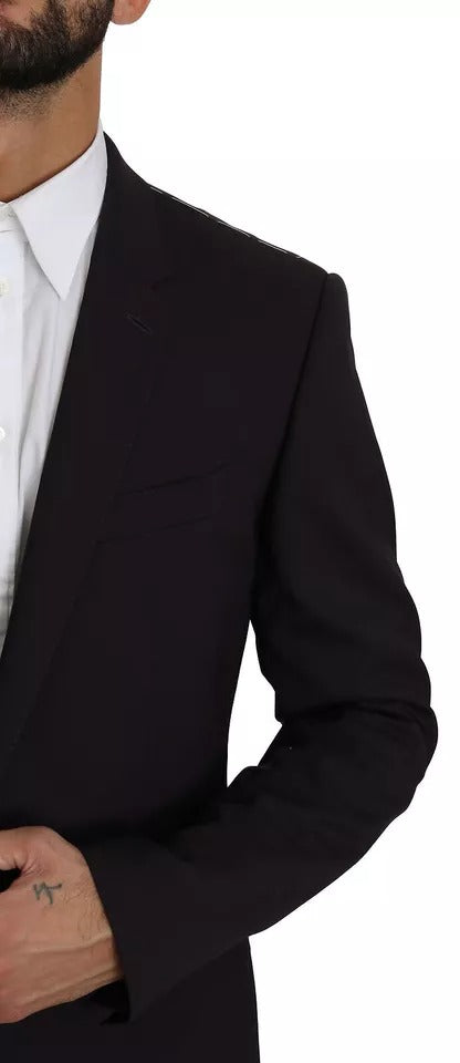 Dolce & Gabbana Purple MARTINI Wool Stretch 2 Piece Suit Dolce & Gabbana