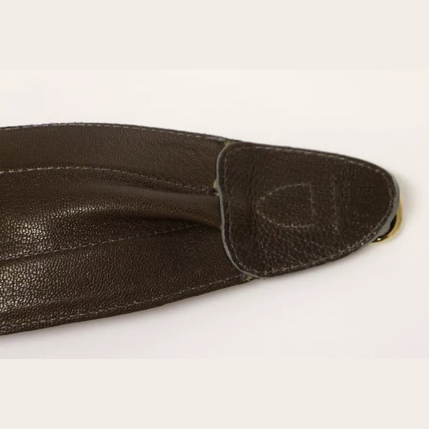 Dolce & Gabbana Brown D&G Leather Linnen Logo Belt