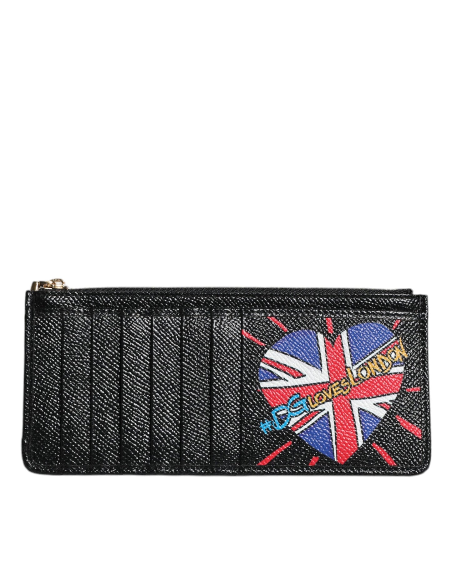 Dolce & Gabbana Black Leather #DGLovesLondon Cardholder Case Wallet Dolce & Gabbana