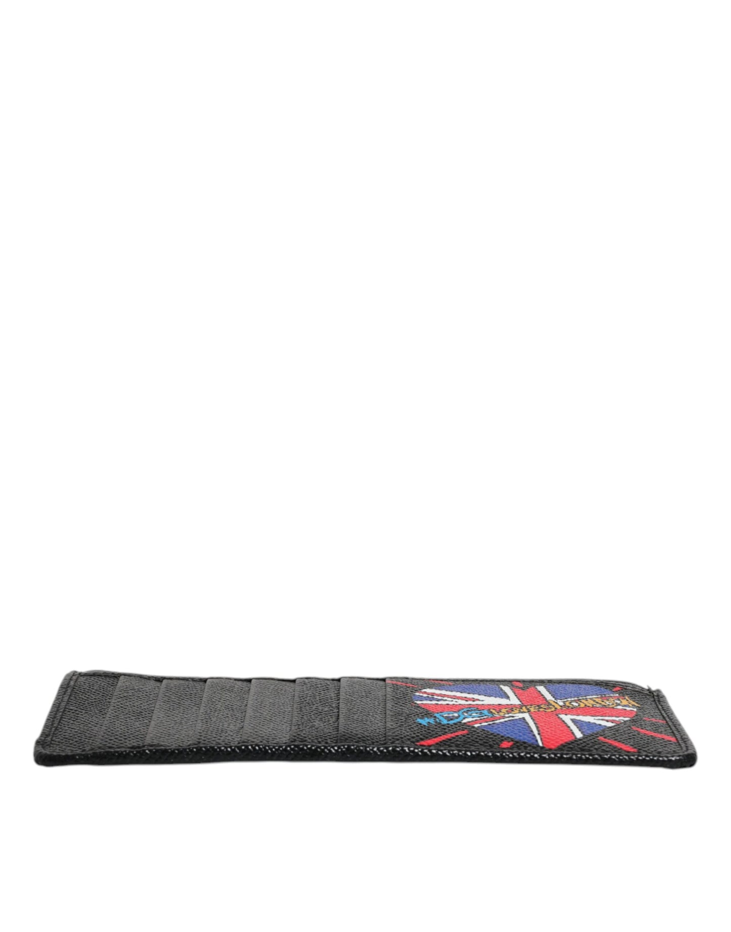 Dolce & Gabbana Black Leather #DGLovesLondon Cardholder Case Wallet Dolce & Gabbana
