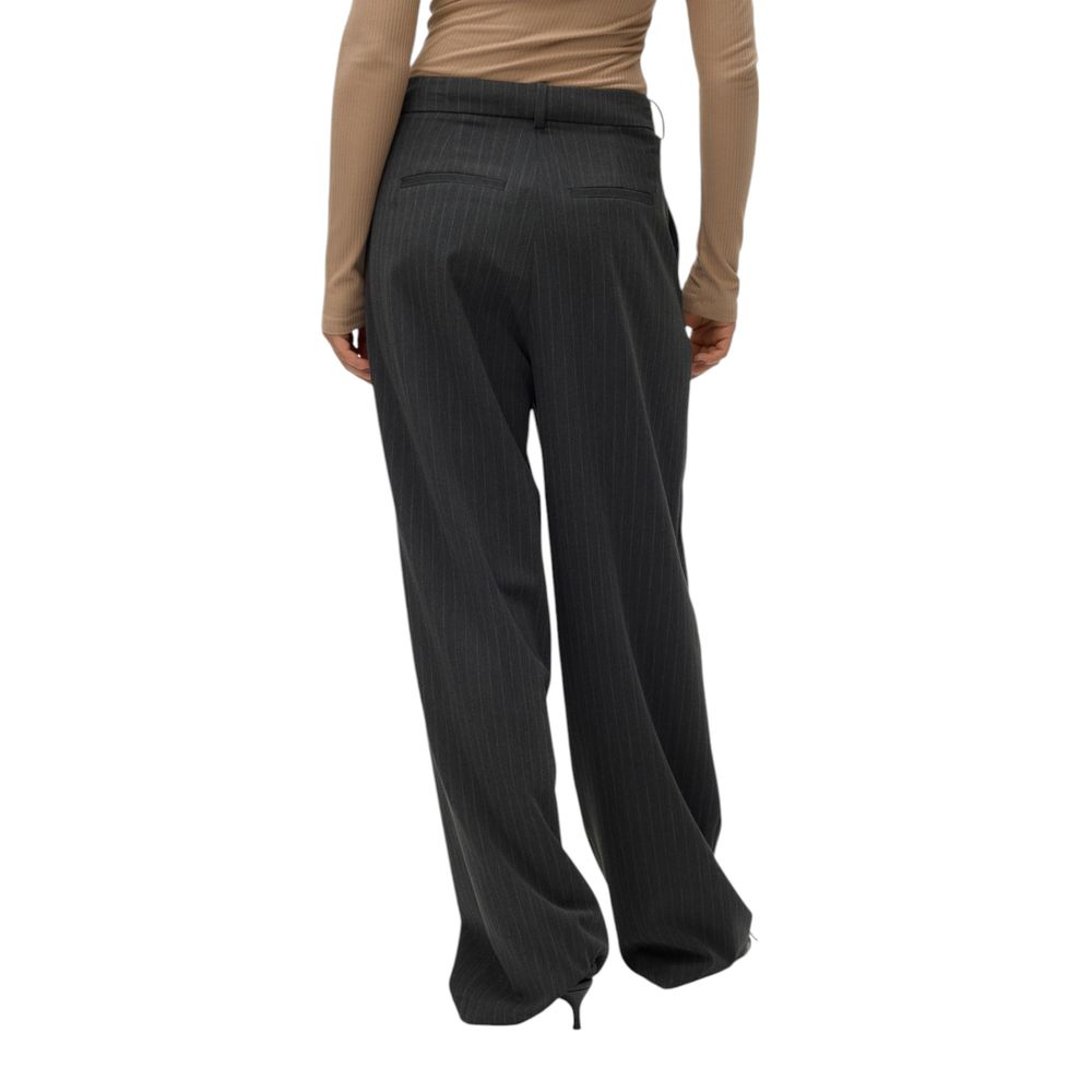 Vero Moda Gray Polyester Pant Vero Moda