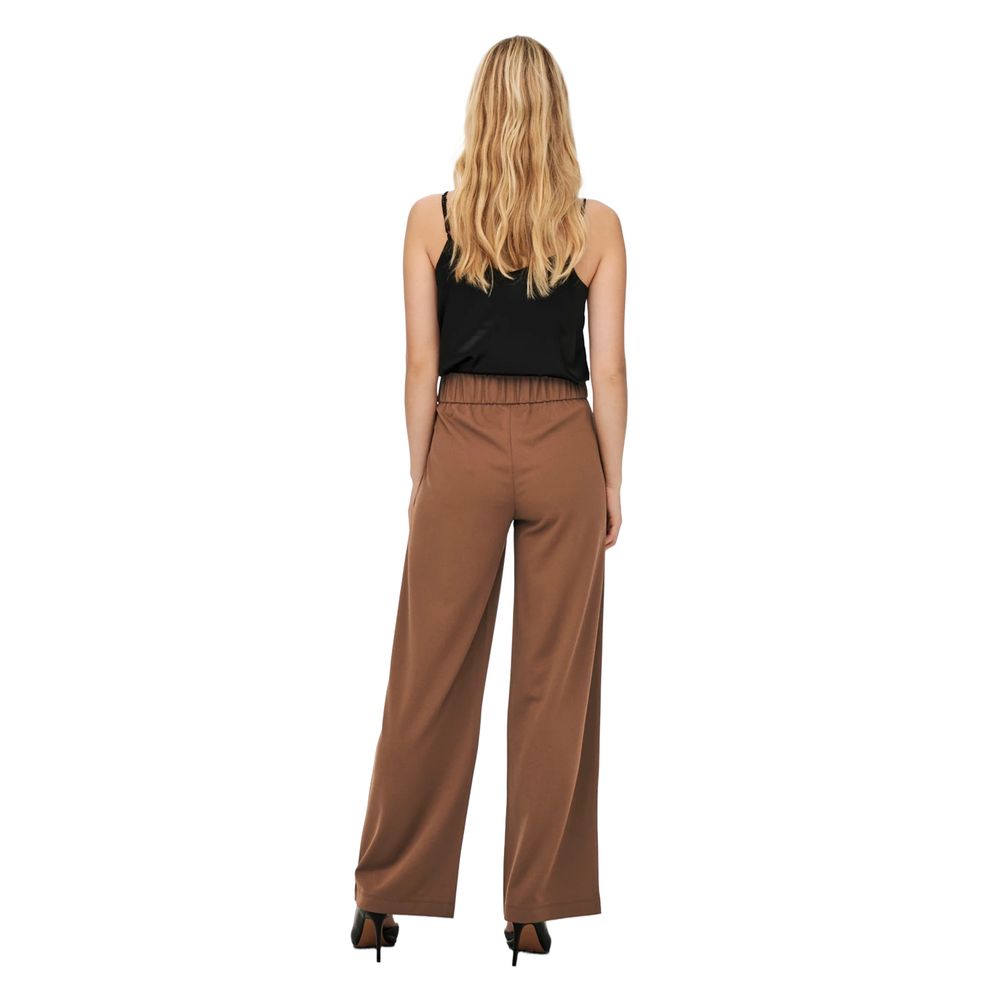 Jacqueline De Yong Brown Polyester Pant Jacqueline De Yong