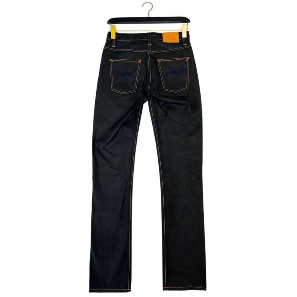 Nudie Jeans Black Cotton Men's Jean Nudie Jeans