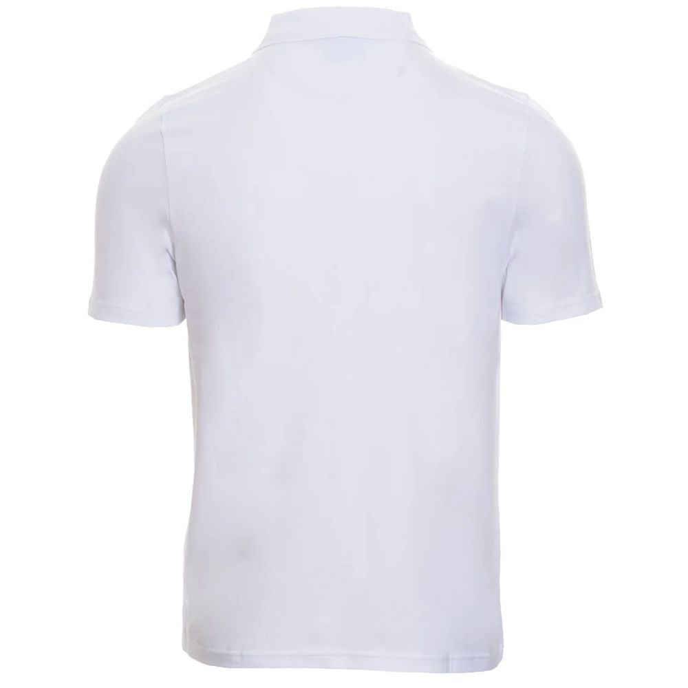 Alpha Studio White Cotton Polo Shirt Alpha Studio