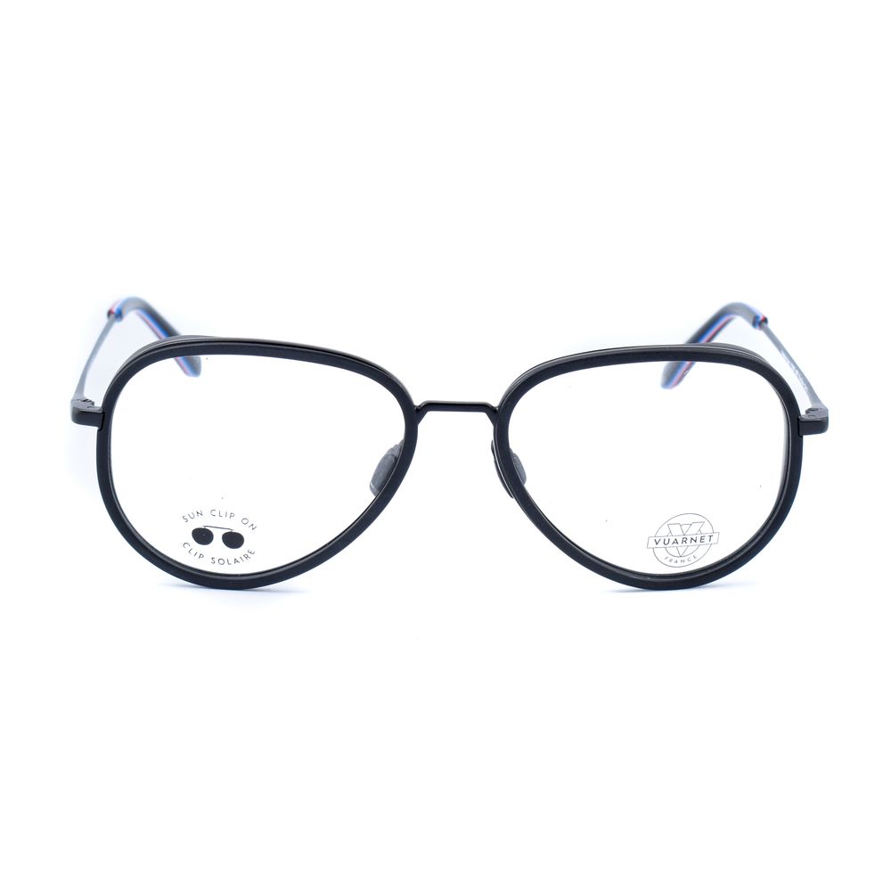 Vuarnet Black Stainless Steel Glasses Frames