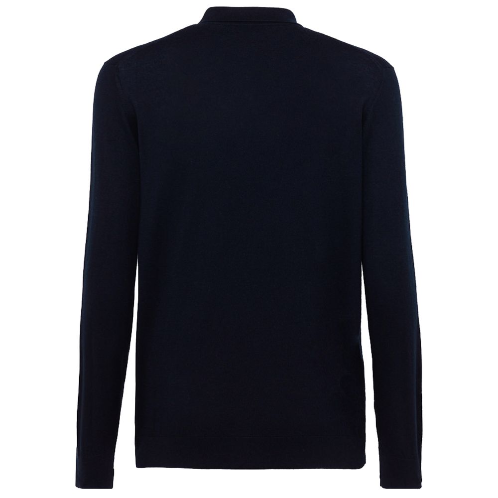 Alpha Studio Blue Cotton Shirt Alpha Studio