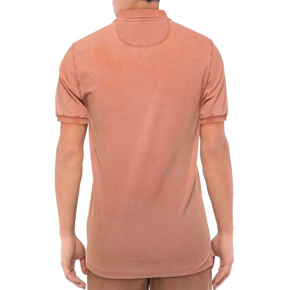Alpha Studio Pink Cotton Polo Shirt Alpha Studio