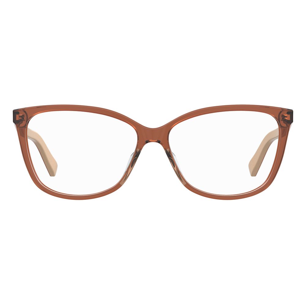Love Moschino Red Acetate Glasses Frames