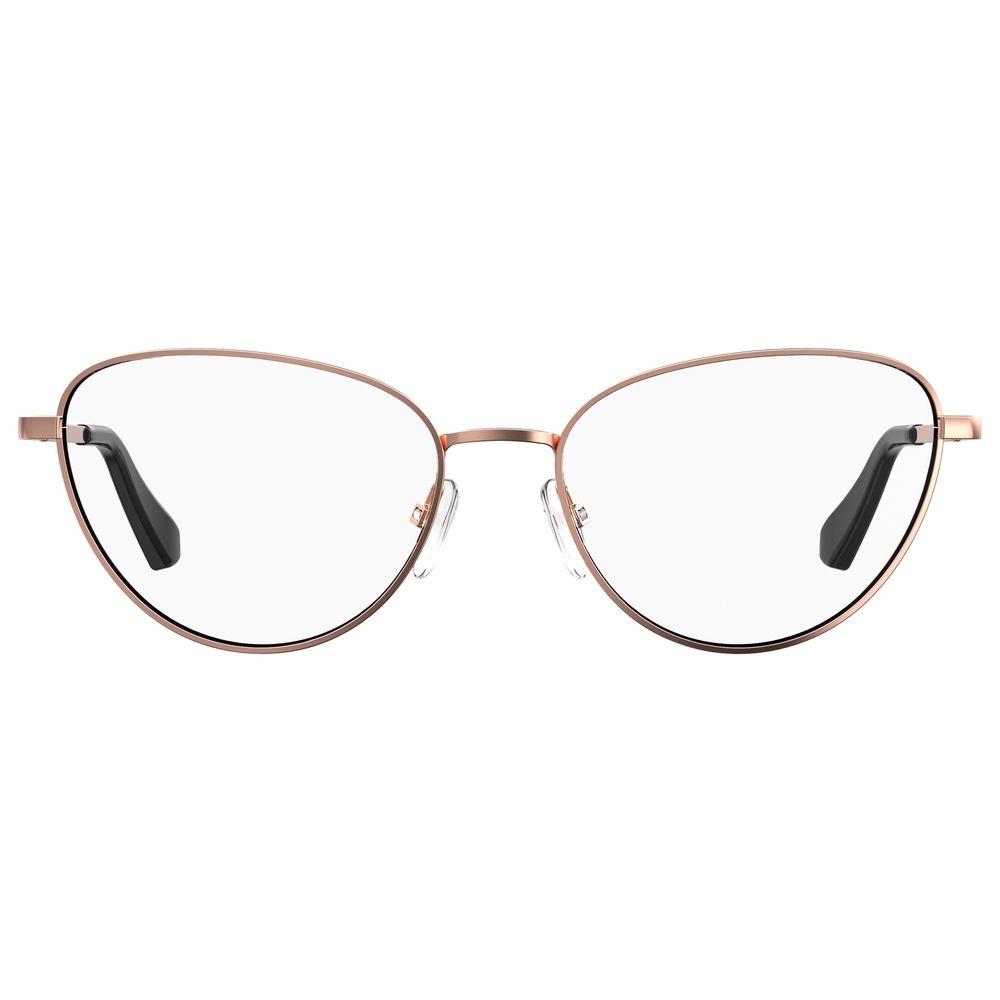 Love Moschino Gold Metal Glasses Frames
