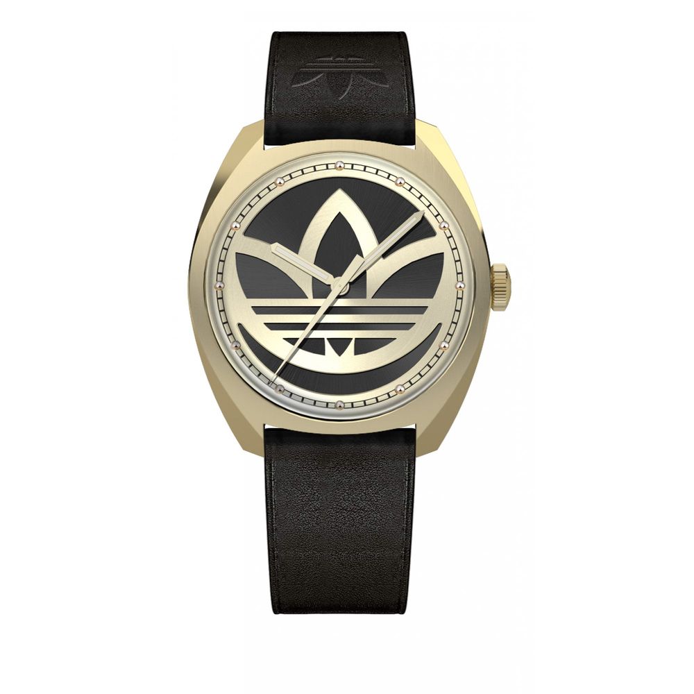 Adidas Black Leather Watch Adidas
