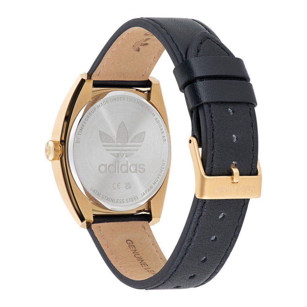 Adidas Black Leather Watch Adidas