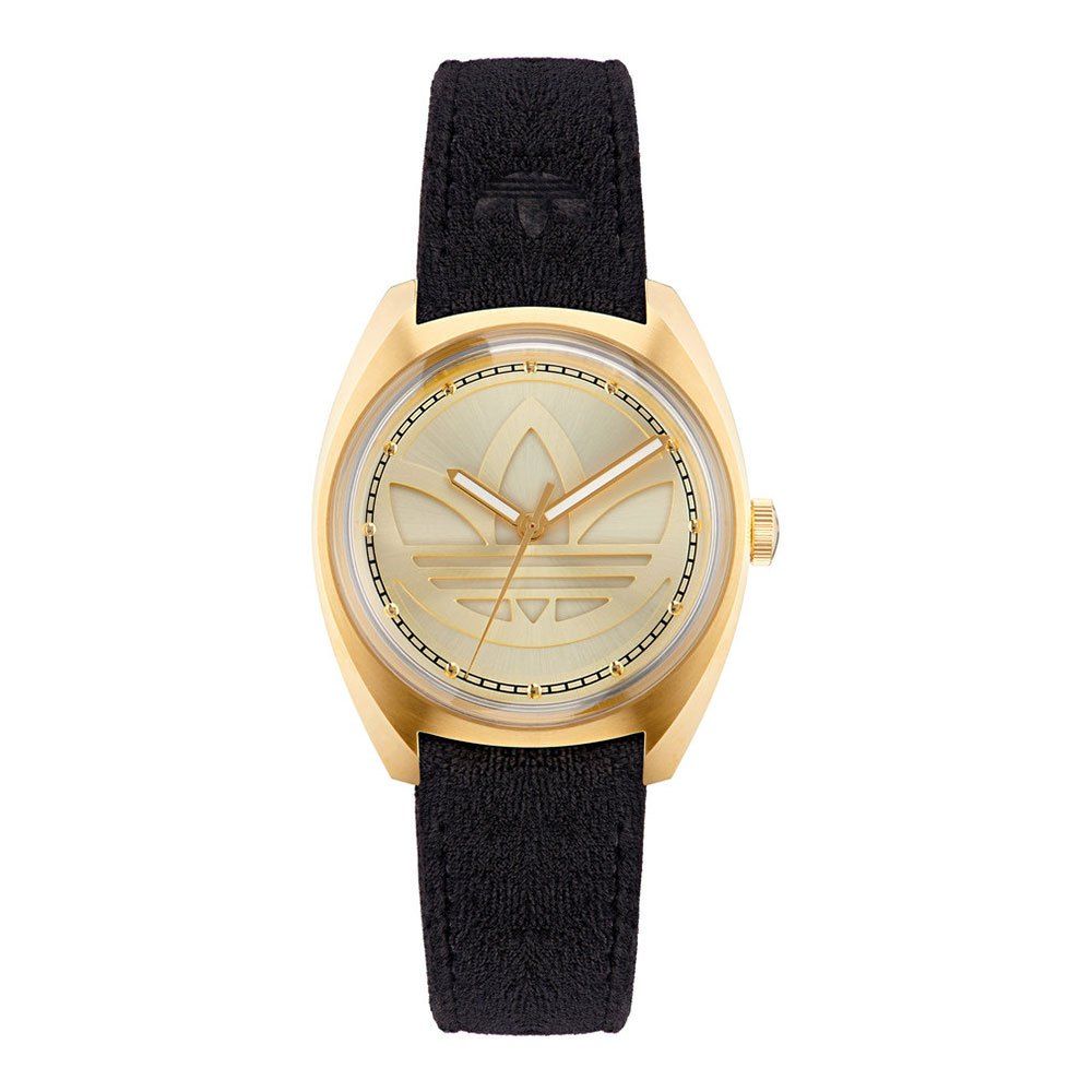 Adidas Black Leather Watch Adidas