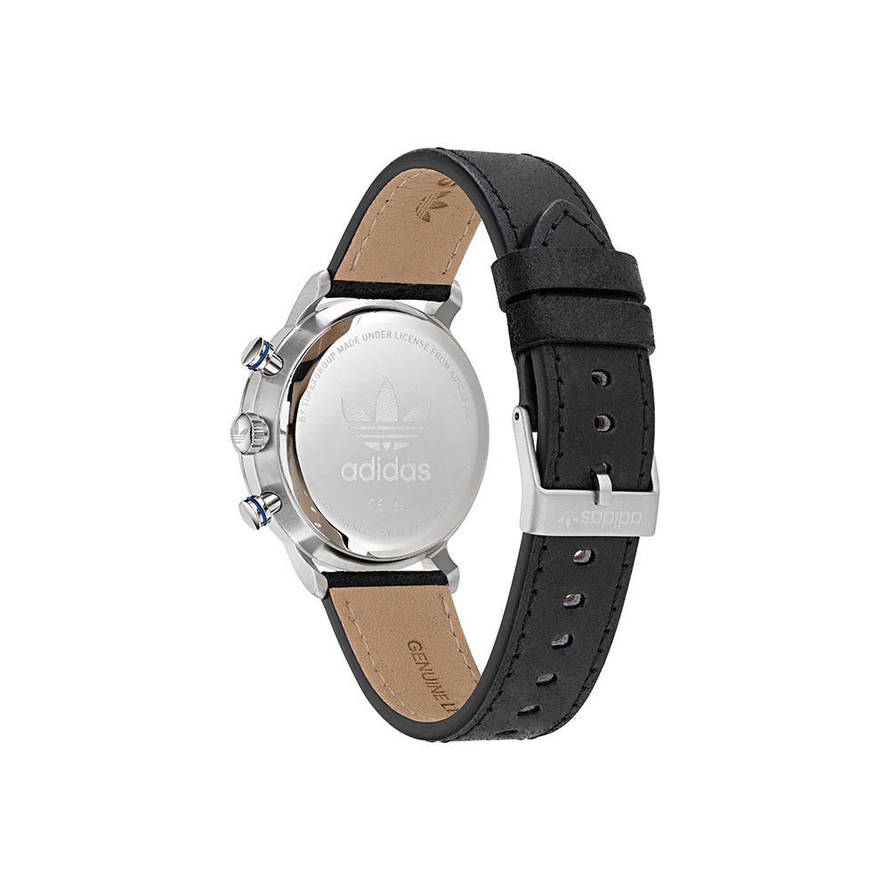 Adidas Black Leather Watch Adidas