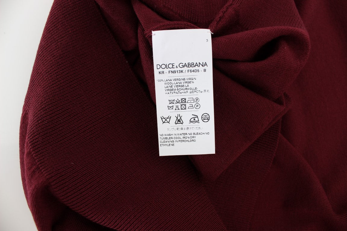 Dolce & Gabbana Red Sleeveless Crewneck Vest Pullover Dolce & Gabbana