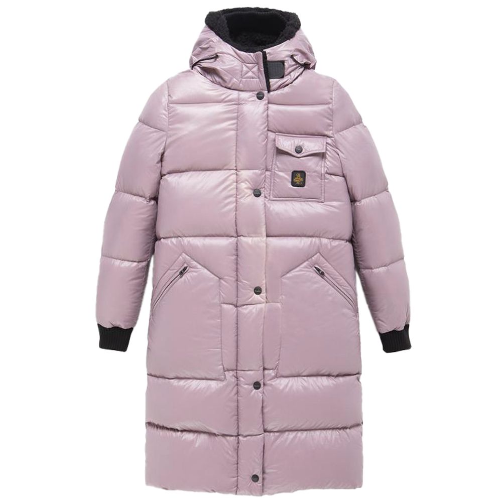 Refrigiwear Pink Nylon Jackets & Coat Refrigiwear