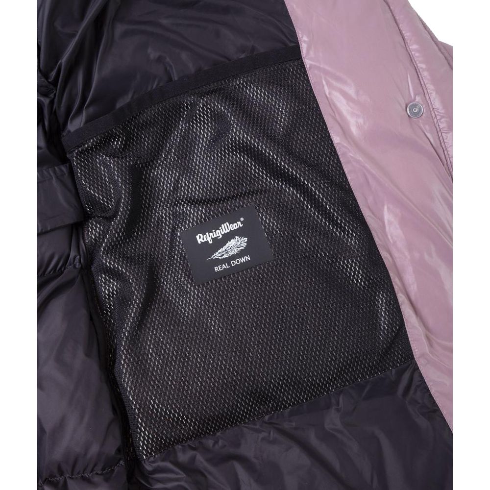 Refrigiwear Pink Nylon Jackets & Coat Refrigiwear