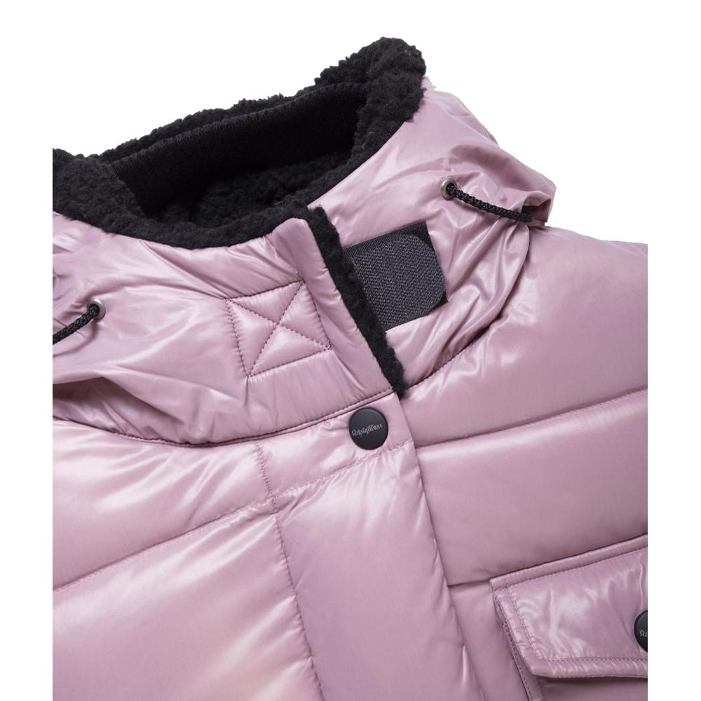 Refrigiwear Pink Nylon Jackets & Coat Refrigiwear