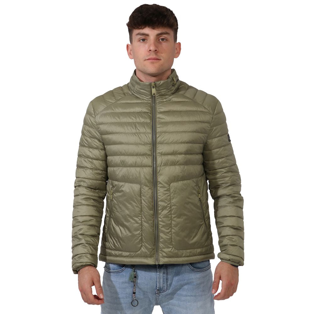 Yes Zee Green Nylon Men Lightweight Vest Yes Zee
