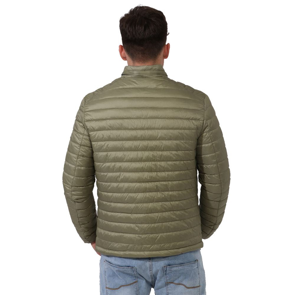 Yes Zee Green Nylon Men Lightweight Vest Yes Zee