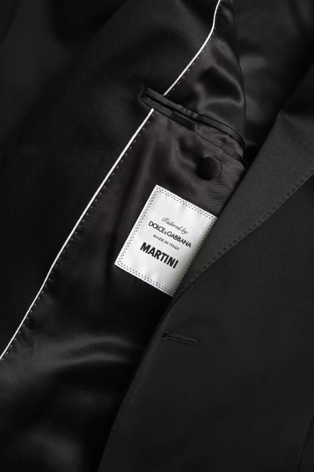 Dolce & Gabbana Black Wool Single Breasted MARTINI Blazerclothing Dolce & Gabbana