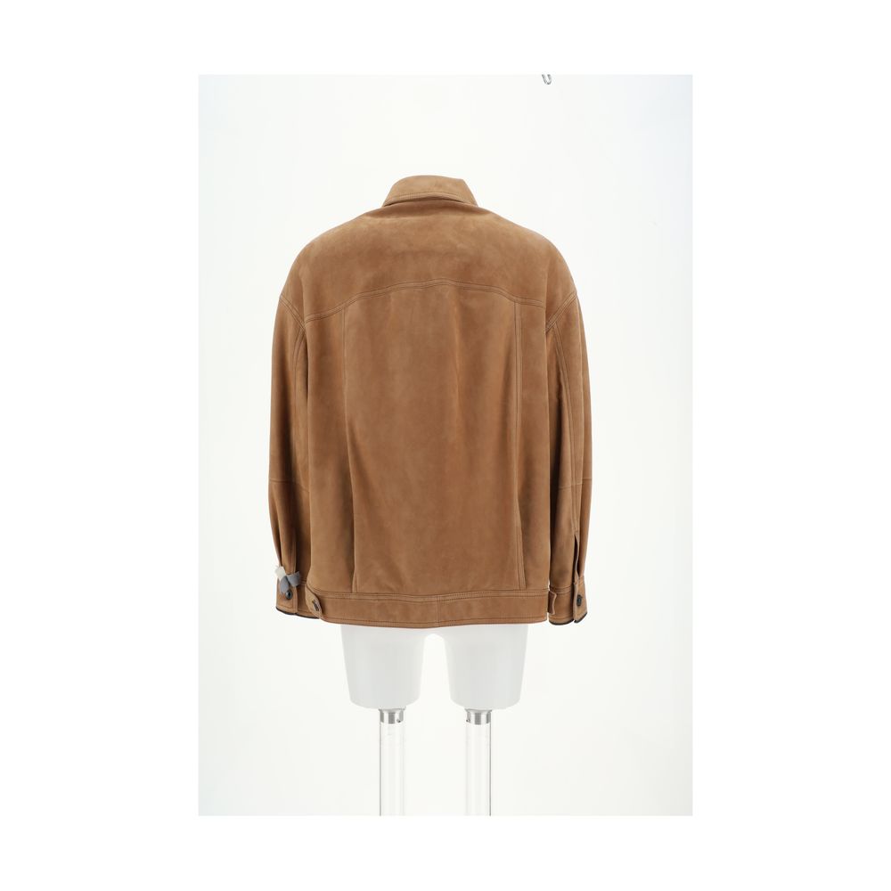 Brunello Cucinelli Suede leather Jacket Brunello Cucinelli