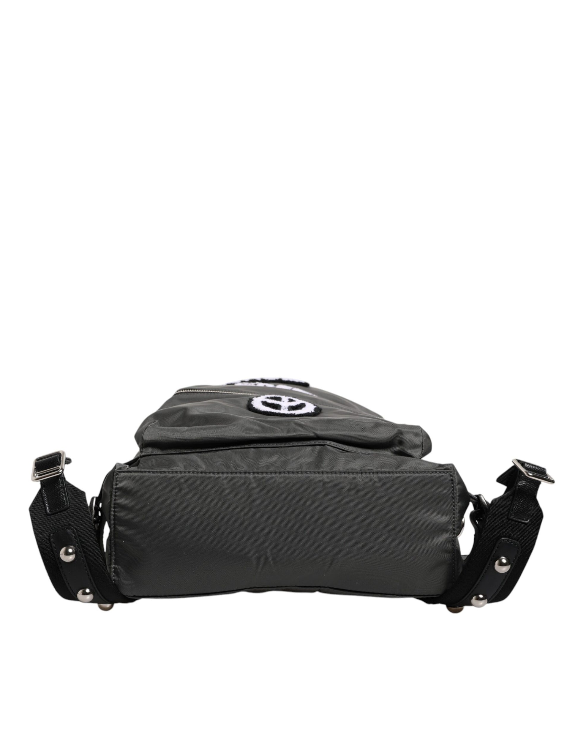 Dolce & Gabbana Gray Nylon Prince Forever School Travel Backpack Bag Dolce & Gabbana