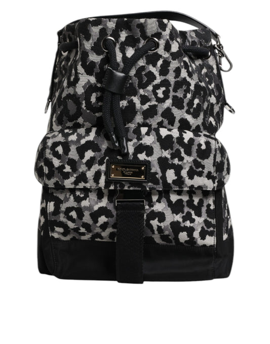 Dolce & Gabbana Multicolor Leopard Jacquard Hobo Crossbody Borse Bag Dolce & Gabbana
