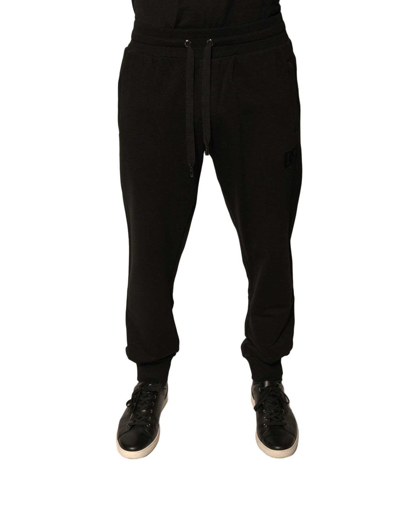 Dolce & Gabbana Black Cotton Jogger Men Sweatpants Pants Dolce & Gabbana