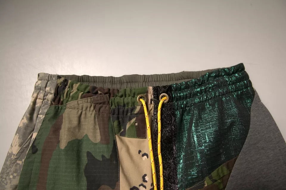 Dolce & Gabbana Multicolor Patchwork Cotton Jogger Sweatpants Pants Dolce & Gabbana