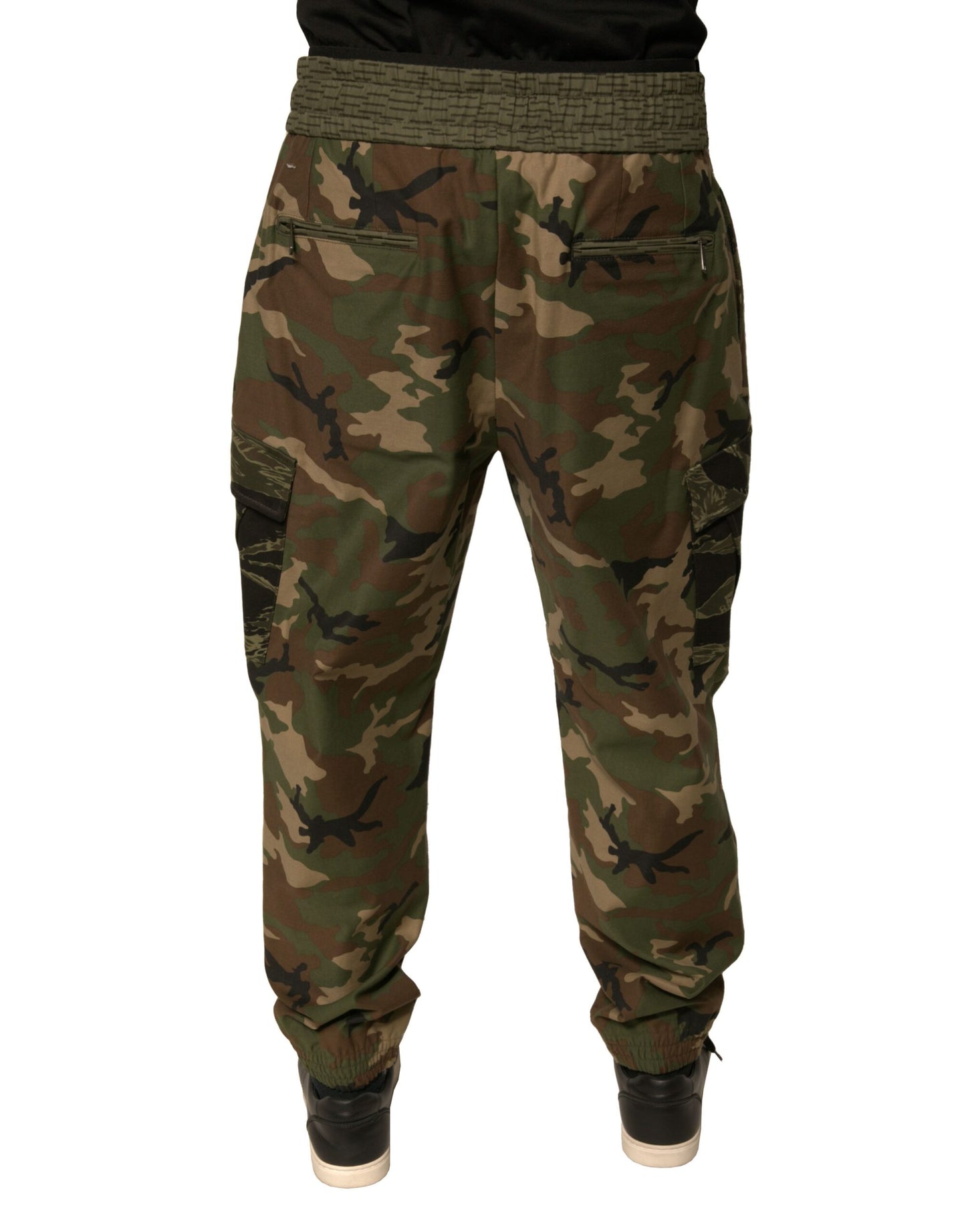 Dolce & Gabbana Multicolor Camouflage Cargo Sweatpants Pants Dolce & Gabbana